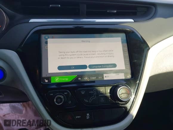 2021 Chevrolet Bolt EV LT with VIN 1G1FY6S00M4105177, listed as a IAAI auction lot 41604984 with 57,266 mi miles and . Bid and sale history available at DreamBid. Image 18.