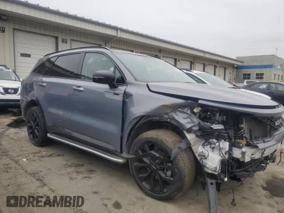 2023 Kia Sorento SX with VIN 5XYRKDLF5PG208453, listed as a Copart auction lot 43901565 with 37,992 mi miles and Salvage title. Bid and sale history available at DreamBid. Image 4.