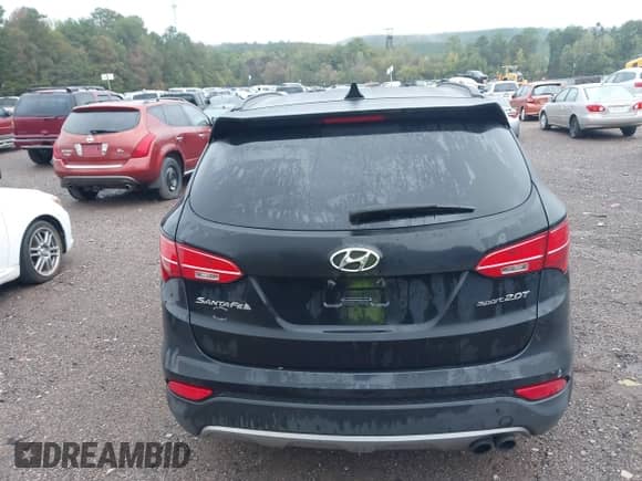 2014 Hyundai Santa Fe with VIN 5XYZU3LA1EG183332, listed as a IAAI auction lot 43307798 with 162,843 mi miles and . Bid and sale history available at DreamBid. Image 16.
