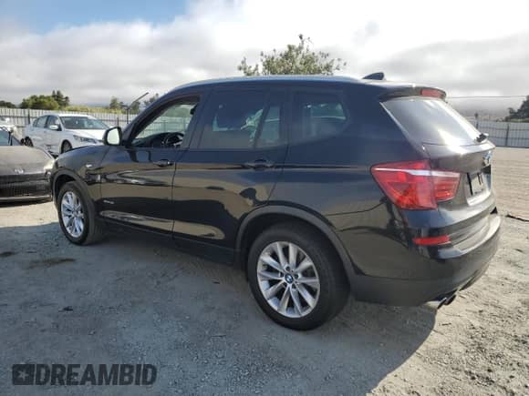 2015 BMW X3 sDrive28i with VIN 5UXWZ7C54F0M83421, listed as a Copart auction lot 63856585 with 77,689 mi miles and Salvage title. Bid and sale history available at DreamBid. Image 2.