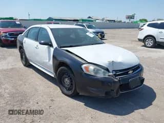 2014 Chevrolet Impala Police Police with VIN 2G1WD5E33E1161171, listed as a IAAI auction lot 43141946 with 132,854 mi miles and . Bid and sale history available at DreamBid. Image 1.