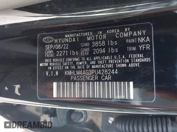 2023 Hyundai Elantra SEL с VIN KMHLM4AG3PU428244, выставлен на аукционе IAAI как лот 42172161 с пробегом 29 886 миль миль и . История ставок и продаж доступна на DreamBid. Изображение 9.