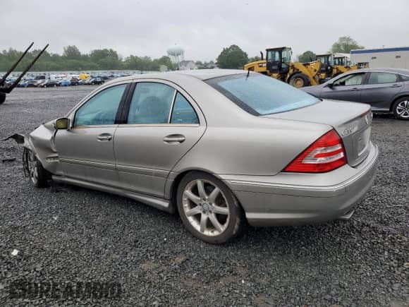 2005 Mercedes-Benz C 230 Kompressor with VIN WDBRF40J05F572730, listed as a Copart auction lot 56742355 with 130,211 mi miles and Salvage title. Bid and sale history available at DreamBid. Image 2.