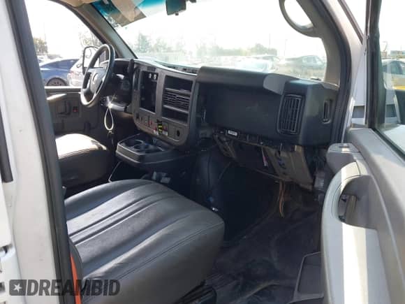 2013 Chevrolet Express Cargo with VIN 1GCWGFCA1D1148378, listed as a IAAI auction lot 42744125 with 141,108 mi miles and . Bid and sale history available at DreamBid. Image 5.