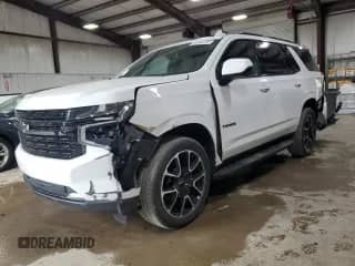 2023 Chevrolet Tahoe RST с VIN 1GNSKRKD9PR540015, выставлен на аукционе Copart как лот 58084495 с пробегом 23 815 миль миль и Списание • Salvage title. История ставок и продаж доступна на DreamBid. Изображение 1.