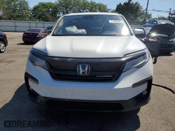 2022 Honda Pilot Black Edition with VIN 5FNYF6H75NB076229, listed as a Copart auction lot 71404505 with 75,682 mi miles and Salvage title. Bid and sale history available at DreamBid. Image 5.