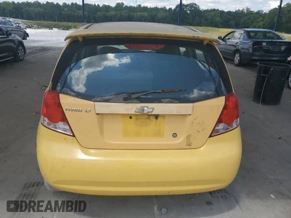 2005 Chevrolet Aveo LT с VIN KL1TG62665B292835, выставлен на аукционе Copart как лот 67140935 с пробегом Не указан миль и Списание • Salvage title. История ставок и продаж доступна на DreamBid. Изображение 6.