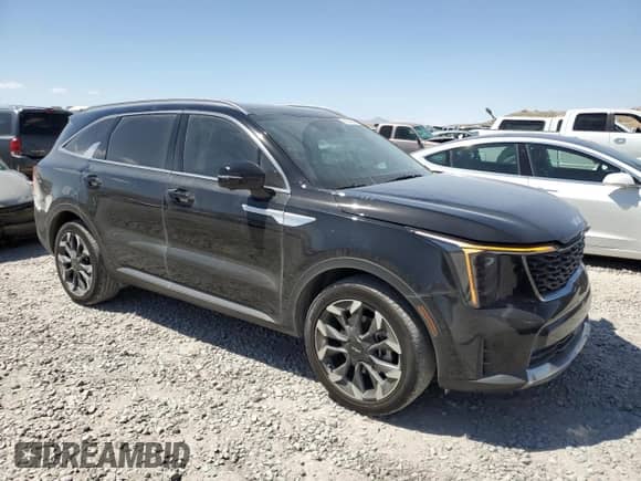 2024 Kia Sorento SX z VIN 5XYRK4JF3RG291659, wystawiony jako Copart lot #61659945 z przebiegiem 15 761 mil mil oraz Szkoda całkowita • Salvage title. Historia ofert i sprzedaży dostępna na DreamBid. Obrazek 4.