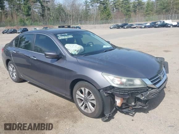 2014 Honda Accord LX z VIN 1HGCR2F39EA286238, wystawiony jako IAAI lot #42145944 z przebiegiem 126 385 mil mil oraz . Historia ofert i sprzedaży dostępna na DreamBid. Obrazek 1.