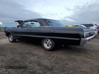 1964 Chevrolet Impala z VIN 41447Y159989, wystawiony jako Copart lot #75836714 z przebiegiem Nie podano mil oraz Szkoda całkowita • Salvage title. Historia ofert i sprzedaży dostępna na DreamBid. Obrazek 2.