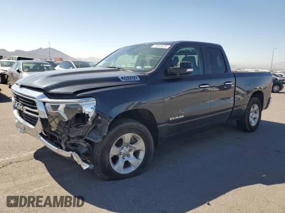 2020 Ram 1500 Big Horn with VIN 1C6SRFBT2LN317026, listed as a Copart auction lot 70801975 with 111,601 mi miles and Salvage title. Bid and sale history available at DreamBid. Image 1.