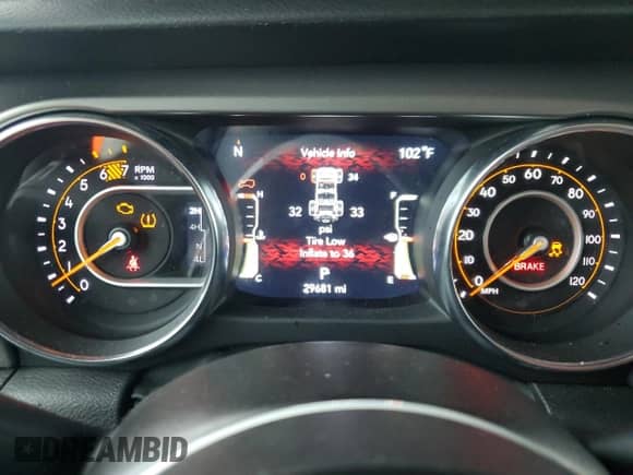 2023 Jeep Wrangler Sport S с VIN 1C4HJXDG7PW622554, выставлен на аукционе Copart как лот 68541315 с пробегом 29 681 миль миль и Списание • Salvage title. История ставок и продаж доступна на DreamBid. Изображение 9.