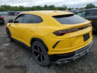 2019 Lamborghini Urus with VIN ZPBUA1ZL9KLA00879, listed as a Copart auction lot 58017485 with 23,614 mi miles and Salvage title. Bid and sale history available at DreamBid. Image 2.