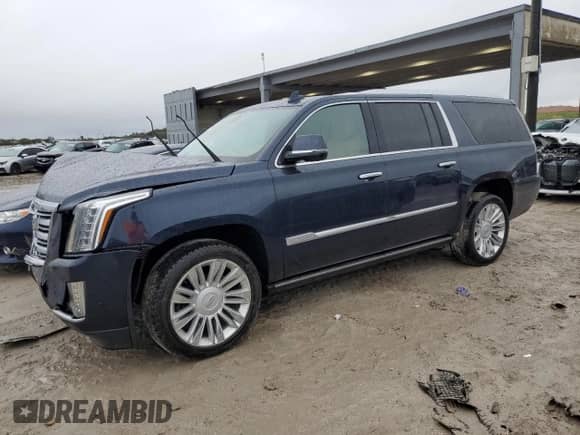 2020 Cadillac Escalade ESV Platinum with VIN 1GYS4KKJ0LR208856, listed as a Copart auction lot 89372845 with 40,858 mi miles and Salvage title. Bid and sale history available at DreamBid. Image 1.