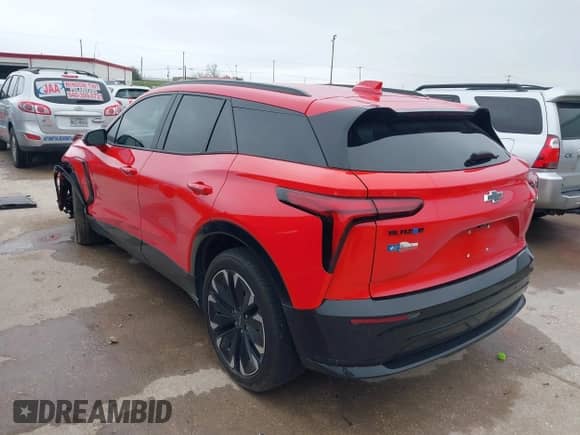 2024 Chevrolet Blazer EV eAWD RS with VIN 3GNKDCRJXRS200875, listed as a IAAI auction lot 41685206 with 7,610 mi miles and . Bid and sale history available at DreamBid. Image 3.