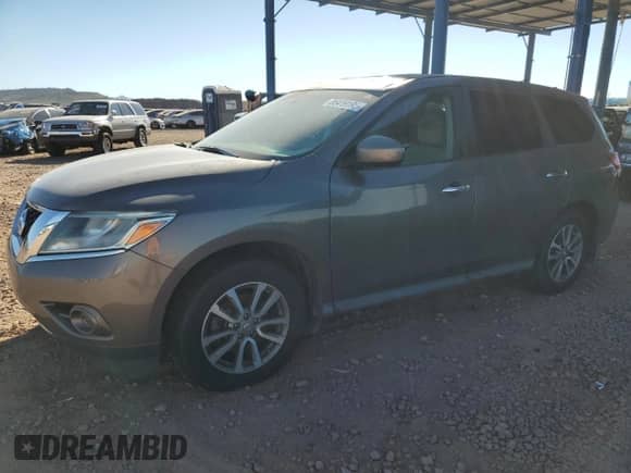 2014 Nissan Pathfinder S with VIN 5N1AR2MN2EC706481, listed as a Copart auction lot 85419195 with 118,860 mi miles and Clean title. Bid and sale history available at DreamBid. Image 1.
