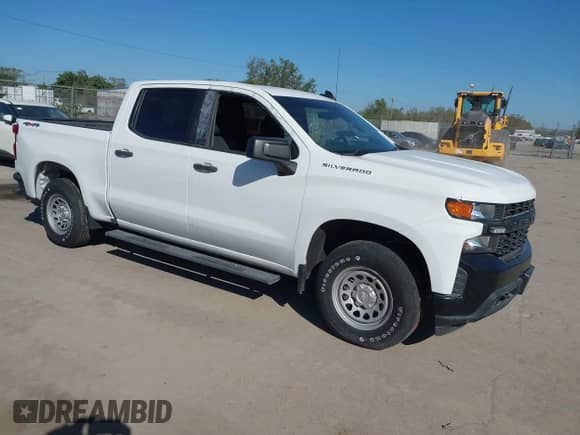 2019 Chevrolet Silverado 1500 Work Truck z VIN 3GCUYAEF6KG271771, wystawiony jako IAAI lot #41886451 z przebiegiem 104 763 mil mil oraz . Historia ofert i sprzedaży dostępna na DreamBid. Obrazek 1.