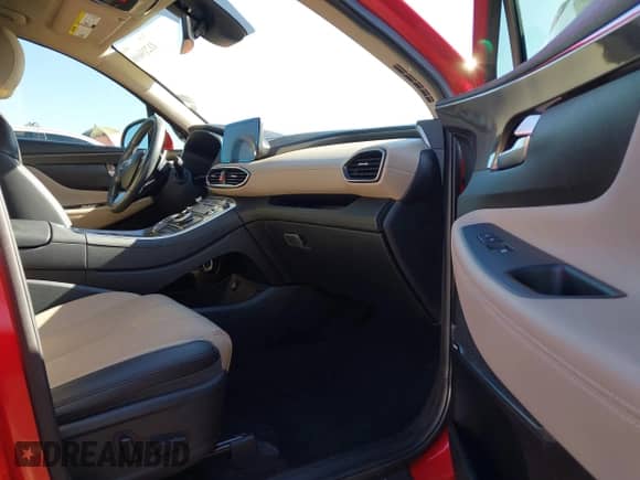 2023 Hyundai Santa Fe SEL with VIN 5NMS3DAJ4PH567689, listed as a IAAI auction lot 41219696 with 16,327 mi miles and . Bid and sale history available at DreamBid. Image 5.