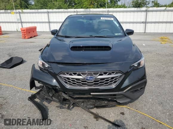 2022 Subaru WRX Premium with VIN JF1VBAF69N9023092, listed as a Copart auction lot 67676135 with 32,720 mi miles and Salvage title. Bid and sale history available at DreamBid. Image 5.