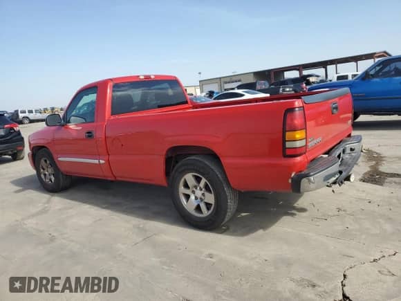 2005 GMC Sierra 1500 SLE with VIN 1GTEC14TX5Z341075, listed as a Copart auction lot 45214585 with 154,124 mi miles and Salvage title. Bid and sale history available at DreamBid. Image 2.
