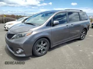 2017 Toyota Sienna SE with VIN 5TDXZ3DC8HS784298, listed as a Copart auction lot 69112325 with 79,209 mi miles and Salvage title. Bid and sale history available at DreamBid. Image 1.