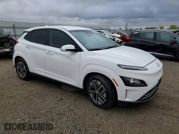 2023 Hyundai Kona SE with VIN KM8K23AG8PU168192, listed as a Copart auction lot 81912305 with 24,827 mi miles and Salvage title. Bid and sale history available at DreamBid. Image 4.
