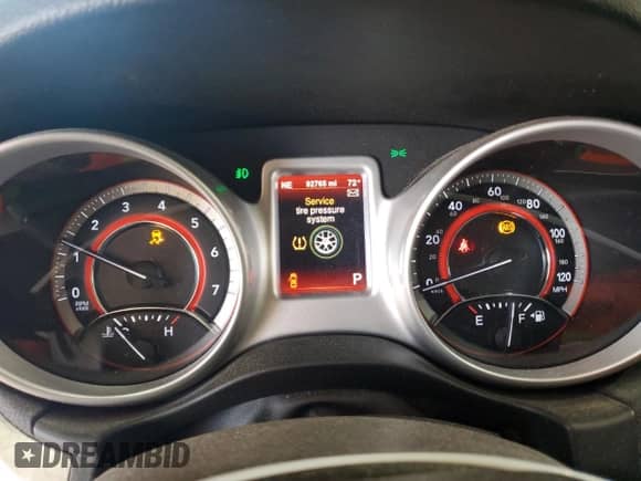 2015 Dodge Journey SXT with VIN 3C4PDDBG0FT651497, listed as a Copart auction lot 71617105 with 92,765 mi miles and Salvage title. Bid and sale history available at DreamBid. Image 9.