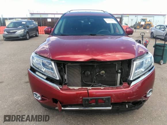 2014 Nissan Pathfinder Platinum Hybrid with VIN 5N1CR2MMXEC657577, listed as a IAAI auction lot 42131668 with 119,795 mi miles and . Bid and sale history available at DreamBid. Image 6.