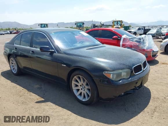 2004 BMW 7 Series 745i with VIN WBAGL63434DP72317, listed as a IAAI auction lot 43074911 with Not provided miles and . Bid and sale history available at DreamBid. Image 6.