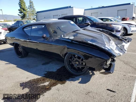 1969 Chevrolet Chevelle with VIN 136379Z319578, listed as a Copart auction lot 85124464 with Not provided miles and Salvage title. Bid and sale history available at DreamBid. Image 4.