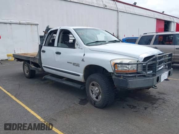 2006 Dodge 2500 SLT with VIN 3D7KS28C16G288053, listed as a IAAI auction lot 42613444 with 202,633 mi miles and . Bid and sale history available at DreamBid. Image 1.