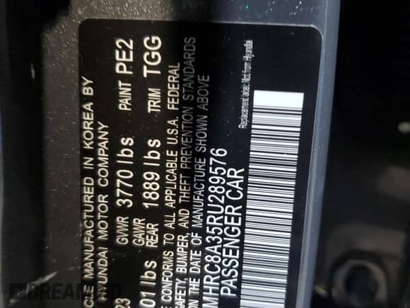 2024 Hyundai Venue SEL с VIN KMHRC8A35RU289576, выставлен на аукционе Copart как лот 56258335 с пробегом 21 826 миль миль и Списание • Salvage title. История ставок и продаж доступна на DreamBid. Изображение 14.