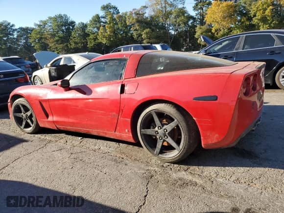 2006 Chevrolet Corvette with VIN 1G1YY25U465130371, listed as a Copart auction lot 72129034 with Not provided miles and Salvage title. Bid and sale history available at DreamBid. Image 2.