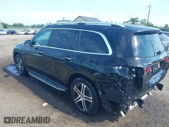 2023 Mercedes-Benz GLS 450 with VIN 4JGFF5KE6PA943573, listed as a IAAI auction lot 42741742 with 30,539 mi miles and . Bid and sale history available at DreamBid. Image 3.