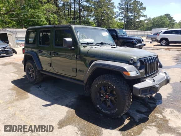 2021 Jeep Wrangler Unlimited Sport с VIN 1C4HJXDG3MW664439, выставлен на аукционе Copart как лот 52171635 с пробегом Не указан миль и Списание • Salvage title. История ставок и продаж доступна на DreamBid. Изображение 4.