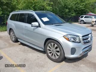 2017 Mercedes-Benz GLS 450 with VIN 4JGDF6EE2HA924335, listed as a IAAI auction lot 43039706 with 98,549 mi miles and . Bid and sale history available at DreamBid. Image 1.