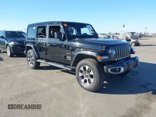 2021 Jeep Wrangler Unlimited Sahara Altitude z VIN 1C4HJXEN5MW659188, wystawiony jako IAAI lot #41414960 z przebiegiem 72 698 mil mil oraz . Historia ofert i sprzedaży dostępna na DreamBid. Obrazek 1.