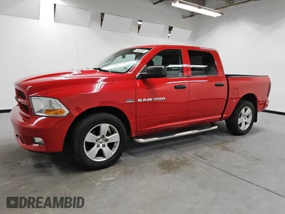 2012 Ram 1500 Express with VIN 1C6RD7KT7CS199737, listed as a Copart auction lot 67787315 with 211,758 mi miles and Clean title. Bid and sale history available at DreamBid. Image 1.