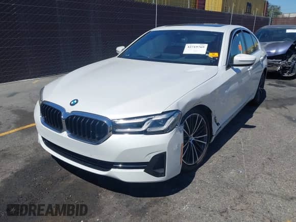 2023 BMW 5 Series 530i with VIN WBA53BH07PWX97588, listed as a IAAI auction lot 42719769 with 5,158 mi miles and . Bid and sale history available at DreamBid. Image 2.