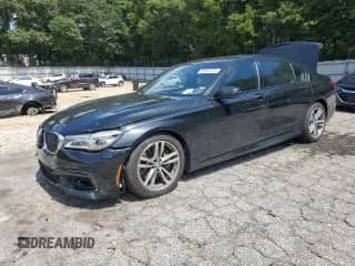 2016 BMW 7 Series 750i xDrive with VIN WBA7F2C58GG420362, listed as a Copart auction lot 69682485 with 79,928 mi miles and Salvage title. Bid and sale history available at DreamBid. Image 1.