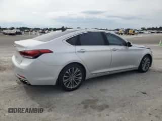 2016 Hyundai Genesis 3.8L with VIN KMHGN4JE5GU132610, listed as a Copart auction lot 67592854 with 80,424 mi miles and Salvage title. Bid and sale history available at DreamBid. Image 3.