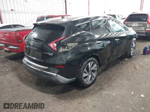 2015 Nissan Murano SL with VIN 5N1AZ2MH3FN212128, listed as a IAAI auction lot 42786822 with 169,289 mi miles and . Bid and sale history available at DreamBid. Image 4.