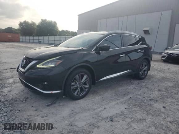 2020 Nissan Murano Platinum z VIN 5N1AZ2DJ1LN158956, wystawiony jako Copart lot #65928395 z przebiegiem 44 299 mil mil oraz Szkoda całkowita • Salvage title. Historia ofert i sprzedaży dostępna na DreamBid. Obrazek 1.