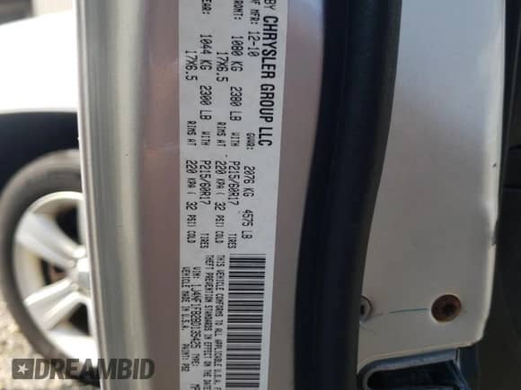 2011 Jeep Compass Latitude с VIN 1J4NF1FB2BD135425, выставлен на аукционе Copart как лот 63449735 с пробегом 85 497 миль миль и На запчасти • Non repairable. История ставок и продаж доступна на DreamBid. Изображение 12.