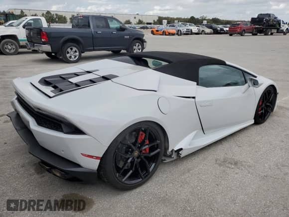 2017 Lamborghini Huracan LP 610-4 with VIN ZHWUR1ZF0HLA06387, listed as a Copart auction lot 78894714 with 20,903 mi miles and Salvage title. Bid and sale history available at DreamBid. Image 3.