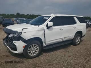 2021 Chevrolet Tahoe Commercial с VIN 1GNSKLED5MR346070, выставлен на аукционе Copart как лот 61822265 с пробегом 56 775 миль миль и Списание • Salvage title. История ставок и продаж доступна на DreamBid. Изображение 1.