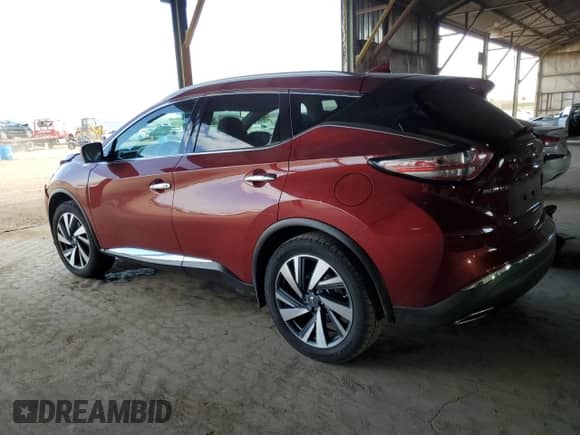 2017 Nissan Murano S with VIN 5N1AZ2MH9HN181986, listed as a Copart auction lot 85515835 with 53,887 mi miles and Salvage title. Bid and sale history available at DreamBid. Image 2.