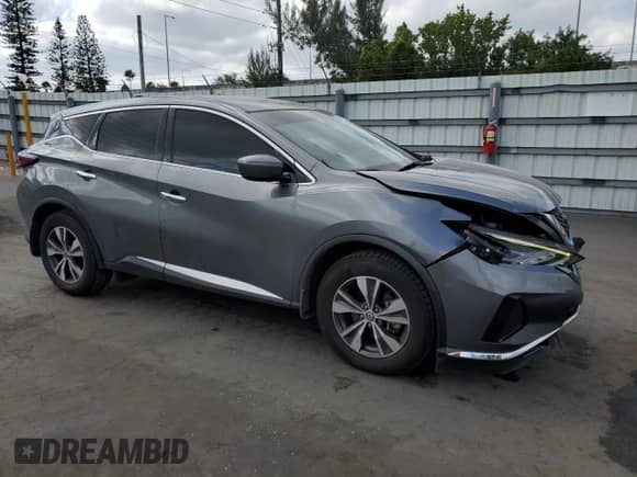 2022 Nissan Murano S with VIN 5N1AZ2AJ3NC120292, listed as a Copart auction lot 53471855 with 67,686 mi miles and Non repairable. Bid and sale history available at DreamBid. Image 4.