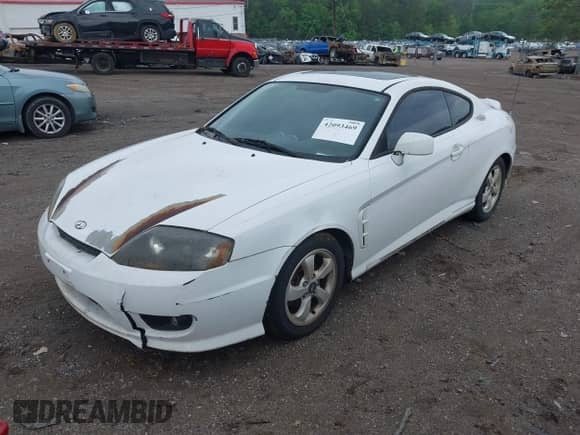 2006 Hyundai Tiburon GS with VIN KMHHM65D96U229831, listed as a IAAI auction lot 42093469 with 277,108 mi miles and . Bid and sale history available at DreamBid. Image 2.