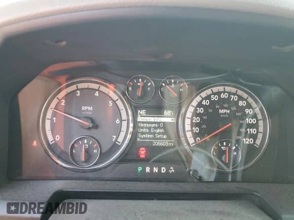 2011 Ram 1500 ST with VIN 1D7RB1GP7BS672788, listed as a Copart auction lot 80338645 with 205,603 mi miles and Salvage title. Bid and sale history available at DreamBid. Image 9.